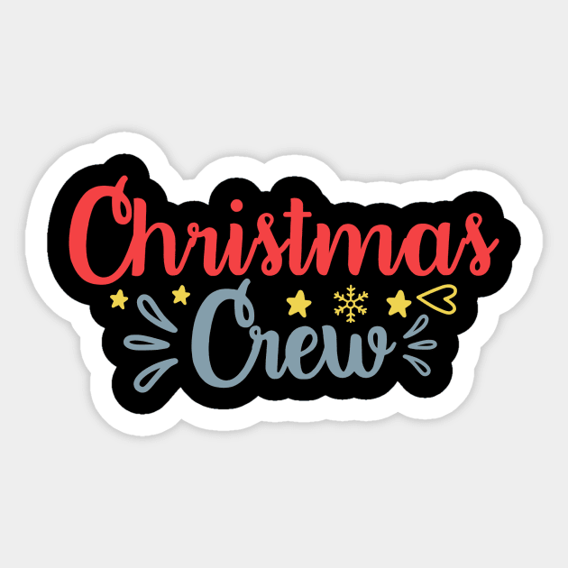 Christmas Crew Sticker by hippyhappy